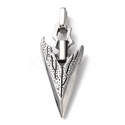 Ion Plating(IP) 304 Stainless Steel Pendants STAS-D067-12AS-1