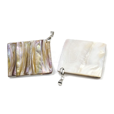 Natural Freshwater Shell Big Pendants SSHEL-B003-05P-01-1