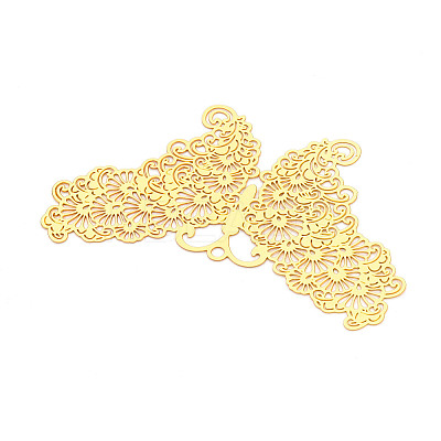 Brass Filigree Big Pendants KKC-T003-08G-1