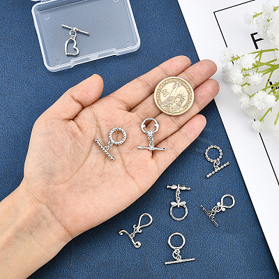 8 Set Brass Toggle Clasps KK-PH0001-89-1