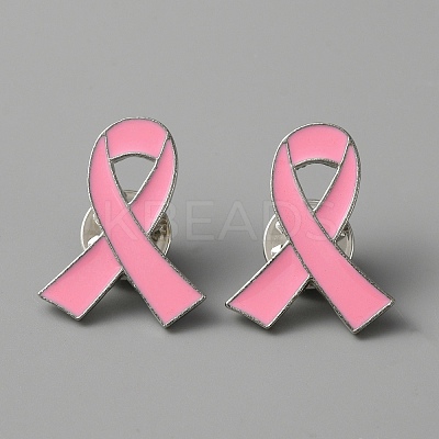 Awareness Ribbon Enamel Pin JEWB-WH0029-29C-1