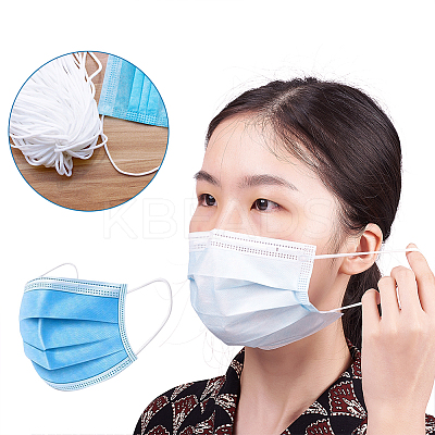 Flat Nylon Elastic Band for Mouth Cover Ear Loop OCOR-TA0001-06-20m-1