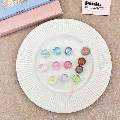 Transparent Acrylic European Beads OACR-N163-28-1