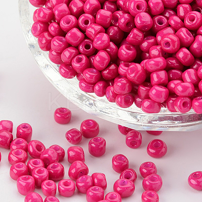 6/0 Baking Paint Glass Seed Beads SEED-OL0002-09-4mm-06-1
