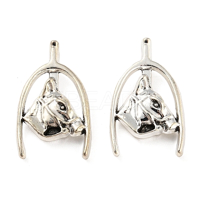 Tibetan Style Alloy Pendants TIBE-P001-03AS-1