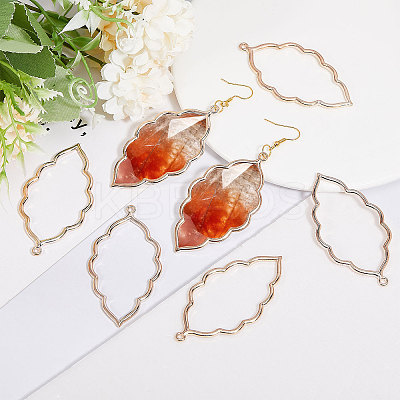 50Pcs Tibetan Style Alloy Open Back Bezel Big Pendants FIND-CA0008-77RG-1