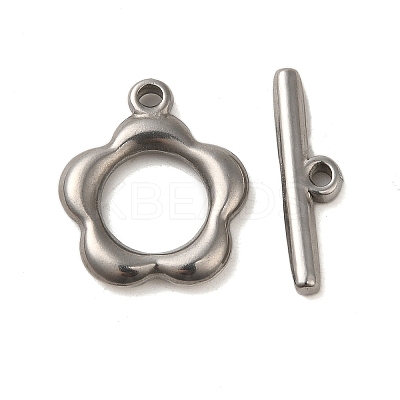 Non-Tarnish 304 Stainless Steel Toggle Clasps X-STAS-Q324-16P-1