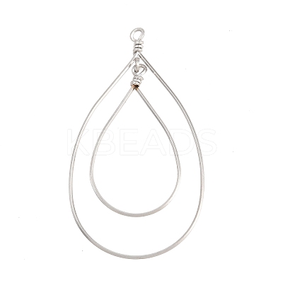 304 Stainless Steel Open Back Bezel Pendants STAS-D264-09P-1