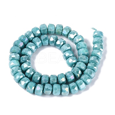 Anti-Tarnish Electroplate Glass Beads Strands GLAA-T025-10mm-11T-1