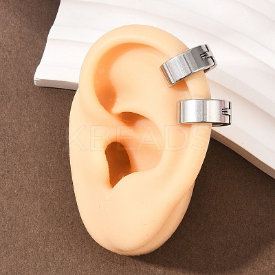 201 Stainless Steel Cuff Earrings EJEW-T056-01P-05-1
