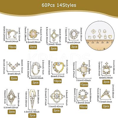 Alloy Rhinestone Cabochons MRMJ-CA0001-37-1