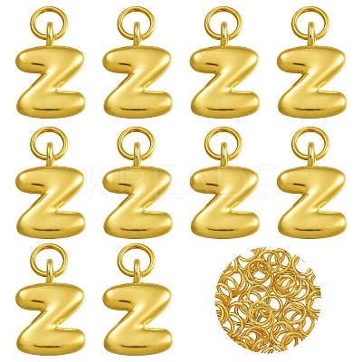 10Pcs Rack Plating Brass Pendants KK-SZ0002-55G-Z-1