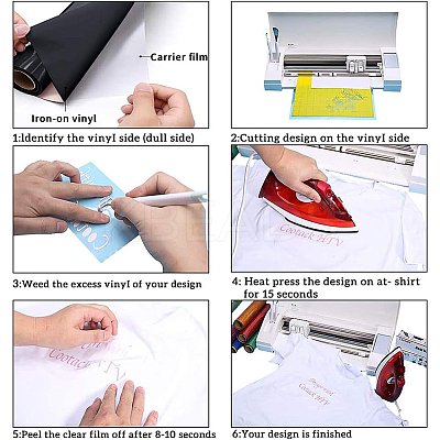 Heat Transfer Vinyl Sheets DIY-WH0148-85A-1
