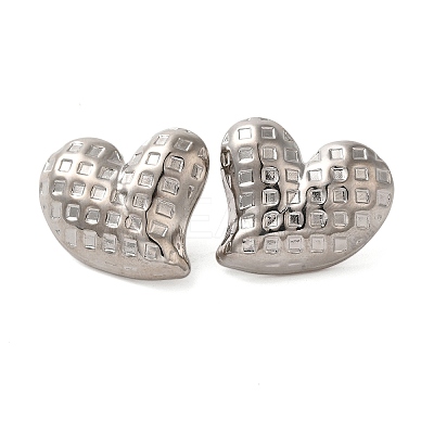 304 Stainless Steel Stud Earrings for Women EJEW-U019-01P-01-1