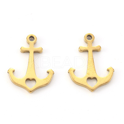 PVD Vacuum Plating 304 Stainless Steel Charms STAS-N092-100G-1