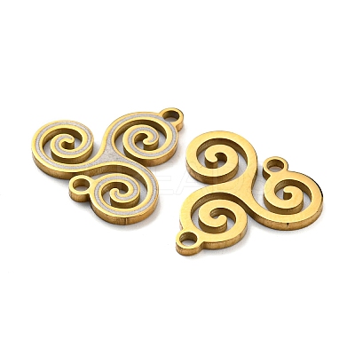 Ion Plating(IP) 304 Stainless Steel Connector Charms STAS-A086-13G-1