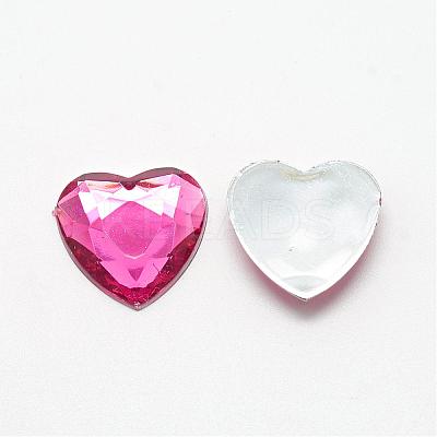 Acrylic Rhinestone Flat Back Cabochons GACR-Q009-25x25-08-1