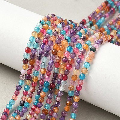 Natural Agate Beads Strands X-G-E469-12X-1
