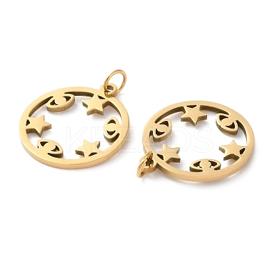 Ion Plating(IP) 304 Stainless Steel Pendants STAS-Q333-25G-1