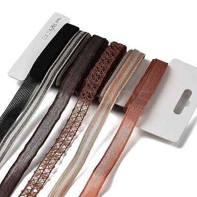 18 Yards 6 Styles Polyester Ribbon SRIB-C001-D01-1