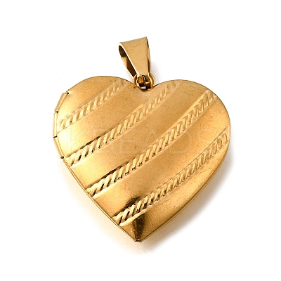 316 Stainless Steel Locket Pendants STAS-N0016-18C-G-1
