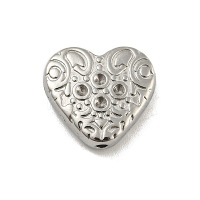 Tarnish Resistant 304 Stainless Steel Beads Rhinestone Settings STAS-A091-08P-1