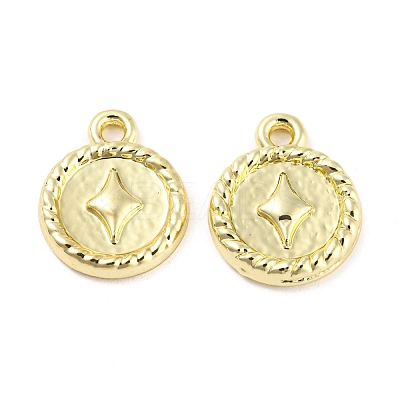 Rack Plating Alloy Pendants PALLOY-D023-01G-1