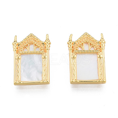 Natural Freshwater Shell Pendants KK-N233-417-1