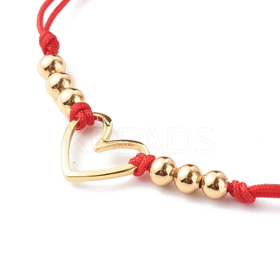 Adjustable Nylon Thread Braided Bead Bracelets BJEW-JB06437-1