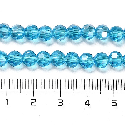 Transparent Glass Beads LS-EGLA-A035-T6mm-B08-1