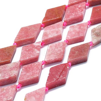 Natural Argentina Rhodonite Beads Strands G-K245-E04-A02-1
