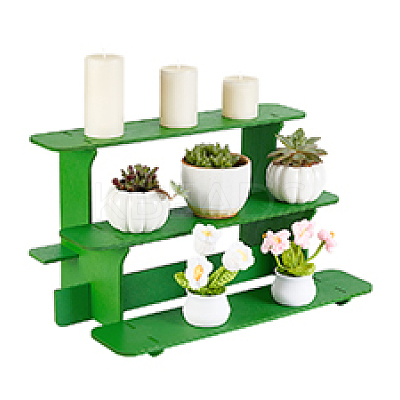 3-Tier Wooden Dice Organizer Display Riser Racks ODIS-WH0086-147-1