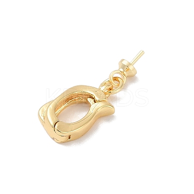 Brass Peg Bails Pin Pendants KK-Q030-11G-1