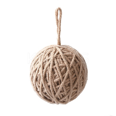 Yarn Knitted Christmas Ball Ornaments LS-AJEW-P106-01F-1
