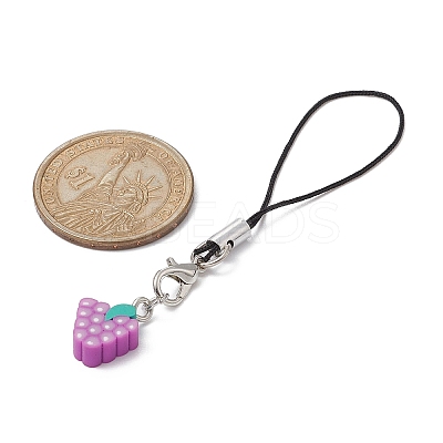 Handmade Polymer Clay Mobile Straps HJEW-JM01077-1
