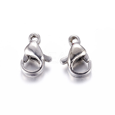 Tarnish Resistant 304 Stainless Steel Lobster Claw Clasps LS-X-STAS-AB09-1