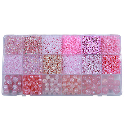 DIY 18 Style Resin & Acrylic Beads Jewelry Making Finding Kit DIY-NB0012-04I-1