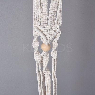 Handmade Cotton Rope Hanging Planters Sets LS-AJEW-WH0112-05-1