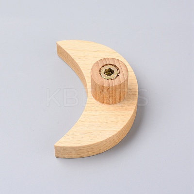 Wood Wall Mounted Hook Hangers HJEW-WH0011-46-1