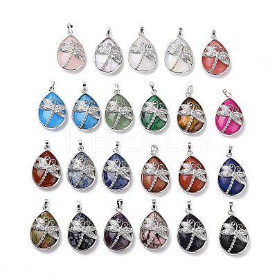Natural & Synthetic Gemstone Pendants G-G900-01P-1