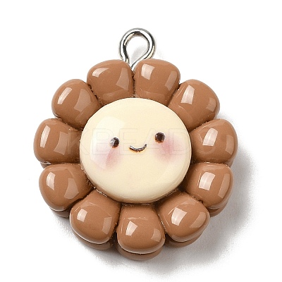 Opaque Resin Pendants LS-RESI-C037-01A-1