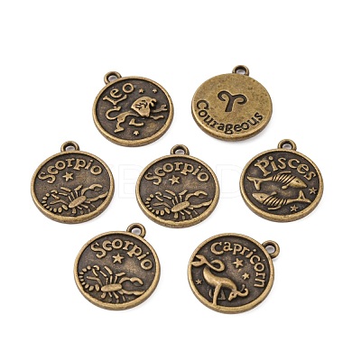 Tibetan Style Alloy Pendants PALLOY-E196-AB-NF-1