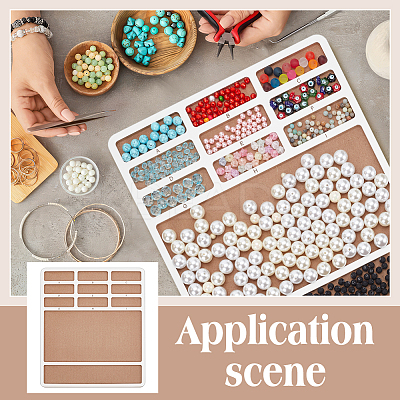 Wooden Bead Design Boards WOOD-WH0042-26B-1