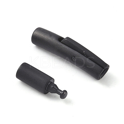 Ion Plating(IP) Column 304 Stainless Steel Bayonet Necklace Clasps STAS-O035-05B-01-1