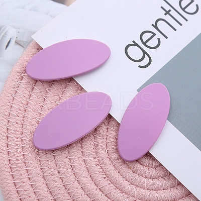 Frosted Plastic Snap Hair Clips OHAR-PW0001-454C-1