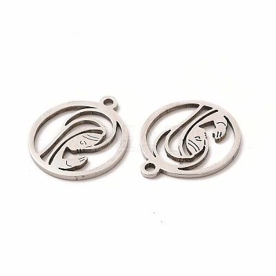 Non-Tarnish 201 Stainless Steel Pendants LS-STAS-E188-12P-1