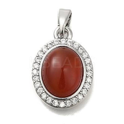 Natural Carnelian(Dyed & Heated) Pendants KK-K388-06P-1