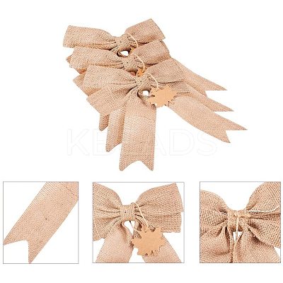 Linen Bowknot DIY-PH0001-76-1