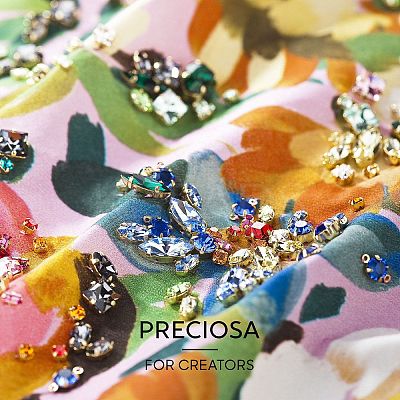 Preciosa® MAXIMA Crystal Sew-On Cups Y-PRC-SE10-00030-235-G-1