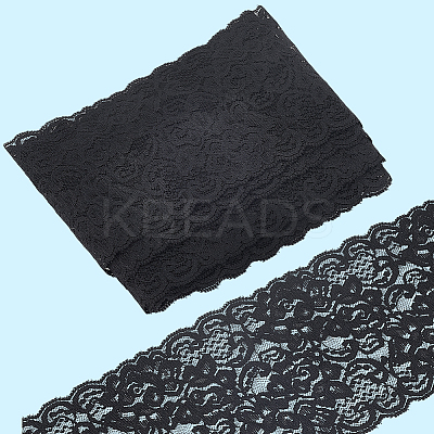 5Yards Polyester Lace Trim Ribbon for Jewelry Making OCOR-GF0004-78B-1